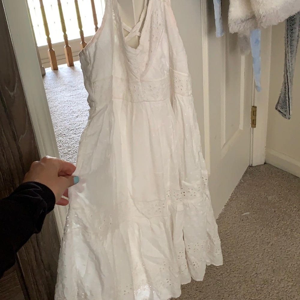 American Eagle White Shift Dress